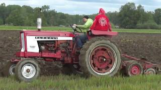 Farmall 504 and Massey Ferguson 135 Plowing [upl. by Connel]