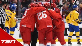 Russia 5 Sweden 4 OT FULL WORLD JUNIORS HIGHLIGHTS [upl. by Dimitry212]