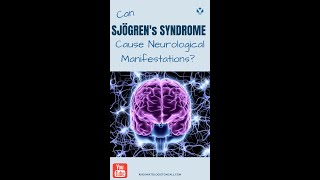 How can Sjogrens Syndrome affects your brain and peripheral nervous system [upl. by Arella]