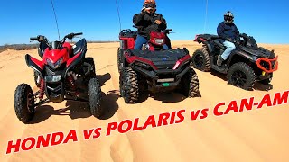 CanAm Outlander VS Polaris Sportsman  WHAT WILL WIN [upl. by Annonyw]