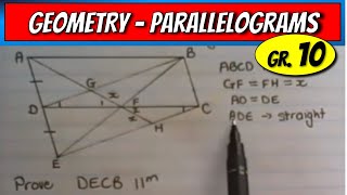 Geometry of Parallelograms Grade 10 Mathematics [upl. by Assiren]