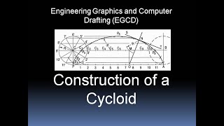 How to draw cycloid in engineering drawing  construction of cycloid  Cycloid [upl. by Amled233]