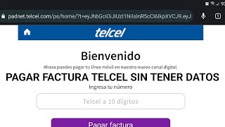 Cómo PAGAR FACTURA Telcel internet Telcel en casa  desde tu celular  SIN DATOS [upl. by Anwahsiek]