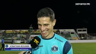 Jonathan Rougier describe cuál fue su idea en el gol que anotó con el Motagua [upl. by Virgina]