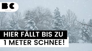 Wintereinbruch An diesen Orten fällt jetzt ein Meter Schnee [upl. by Norab]