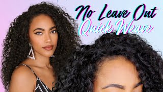 NO LEAVE OUT Quick Weave w Flip Over Method  Jasmine Defined [upl. by Daryl]