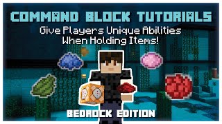 How to Give Players Unique Item Abilities in Minecraft Bedrock [upl. by Ysnap]