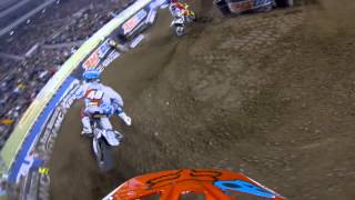 GoPro HD Broc Tickle Main Event 2013 Monster Energy Supercross from Salt Lake [upl. by Ykcub]