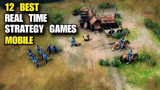 Top 12 Best RTS game Mobile Real Time Strategy Competitive build amp battle Game RTS Android iOS [upl. by Ahsekyt]