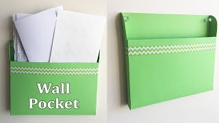 Wall Pocket  Wall Hanging Paper Organizer [upl. by Nwahsirhc271]