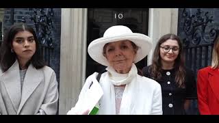 Hon Dr Jocelynne Scutt AO President Cedaw Peoples Tribunal at No 10 Downing Street [upl. by Zalucki820]