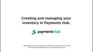 Creating and managing your inventory in Payments Hub [upl. by Anit63]