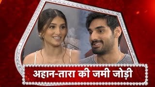 Ahan Shetty amp Tara Sutaria EXCITED For quotTadapquot [upl. by Dualc]