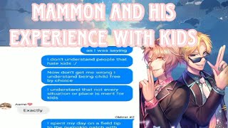 Obey me textmammon and his experience with kids [upl. by Akelahs]