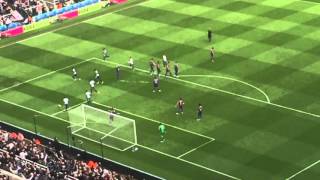 Andros Townsend Goal free kick Newcastle United v Crystal Palace 10 [upl. by Pacheco]