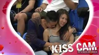 Man Caught Squeezing Girlfriends Breast On Kiss Cam Of 2017 William Jones Cup [upl. by Liek]