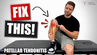 How To Fix Patellar Tendonitis  Tendinosis Jumper’s Knee Rehab Exercises [upl. by Amie]