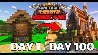 Minecraft Create Hardcore 01  بهترین شروع در سری جدید ماینکرفت سازنده [upl. by Samaj696]