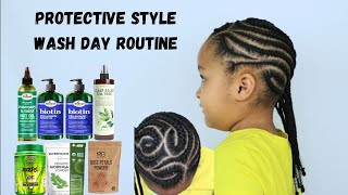 UPDATED Wash Day Routine for Natural Hair  Difeel Biotin Shampoo and Conditioner for Hair Growth [upl. by Clarisa]