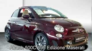 Abarth 500C 695 Edizione Maserati 00928901 Bordeaux Ponterecchio Limitierte Auflage Nr127 von 499 [upl. by Octavia]