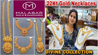 Malabar Latest Gold Necklace Designs amp Price Malabar Divine Collection Light Weight Gold Necklaces [upl. by Herzberg]