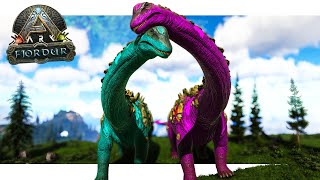 I Tamed a BREEDING PAIR of TITANOSAURS  ARK Fjordur Monarky S2 EP59 [upl. by Ytrebil]