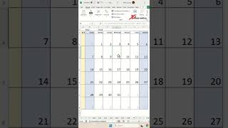 Dynamic Calendar Template In Excel with week number Excel Tips and Tricks [upl. by Zina]