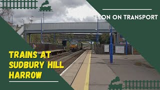 Trains at Sudbury hill Harrow CML on 030424 [upl. by Ahsykal]