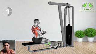 Cable Straight Back Seated Row VGrip  Build Strong Back amp Core Stability [upl. by Nagar]