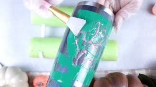 Etching a StainlessSteel Tumbler Tutorial [upl. by Merce738]