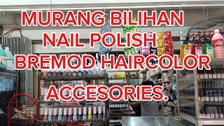 SAAN ANG BILIHAN NG MURANG NAIL POLISH OMGKLIKCHICCARONIABREMOD HAIR COLOR ACCESORIES [upl. by Naitsihc]