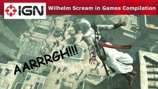 Wilhelm Scream in Games Compilation [upl. by Savihc258]