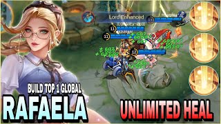 Rafaela New Build  Unlimited Heal  Build Top 1 Global Rafaela  MLBB [upl. by Nywg]