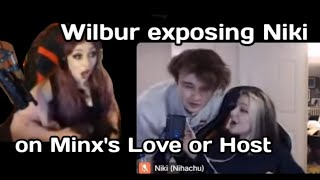 Wilbur hijacks Minxs Love or Host with Niki stream highlights [upl. by Eniamaj]