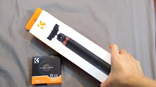 Unboxing  KampF Concept Tripod MS04 amp ND2400 Fader Variable ND Filter 52mm [upl. by Chancellor]