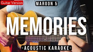 Memories Karaoke Acoustic  Maroon 5 Female Key  HQ Audio [upl. by Sherborne539]