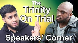 Speakers Corner Trinity on Trial  Hamza amp Joshua [upl. by Notnelc858]