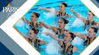 Issaquahs Keana Hunter explains how artistic swimmers knox their hair at Paris Olympics [upl. by Aduhey115]