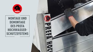 PREFA Hochwasserschutz Aufbau und Abbau [upl. by Zulaledairam]