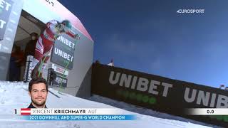 Vincent Kriechmayr  Downhill Saalbach 2021  Win [upl. by Noillimaxam]