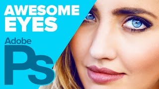 How to Create Awesome Eyes in Photoshop Extreme Photoshop Makeover [upl. by Sined]