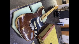 1977 Fender Stratocaster with Fender Hot Noiseless Pickups [upl. by Namya]