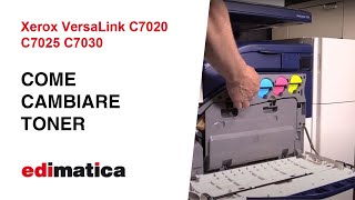 Xerox VersaLink C7020 C7025 C7030 Come cambiare toner [upl. by Dong]