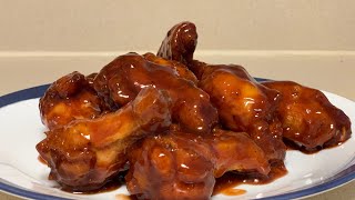 Chicken wings recipe  chicken wings with BBQ sauce recipe [upl. by Nodle]