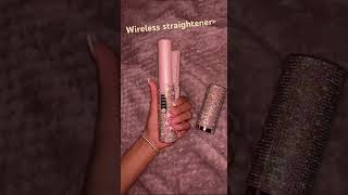 Wireless straighteners✨💕🫶 beautytips hairstyle straighthair haircare makeup [upl. by Ahcrop340]