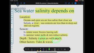 Desalination Introduction  Lecture 1 [upl. by Nidnerb]