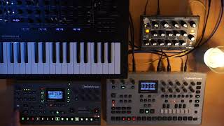 Jam 12  Octatrack  Analog Four  Minitaur  Minilogue Xd [upl. by Proudman119]