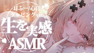 【asmr】安眠導入な優しい音で生を実感ASMR🌙耳ふぅ・心音・タッピング etcheart beat tapping etc【戸鎖くくり個人勢Vtuber】 [upl. by Paderna755]