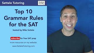 Top 10 SAT Grammar Rules You MUST Memorize [upl. by Nwahsram]