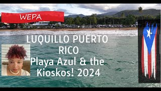 PUERTO RICO LUQUILLO Playa Liquillo amp LUQUILLO KIOSKS 2024 [upl. by Leavy631]